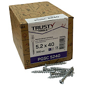 Коннекторные саморезы для перфорированного крепежа PQSC 5,2х40 (300 шт.)